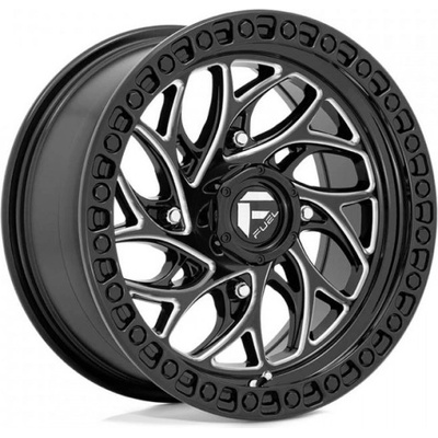 Fuel UTV D741 RUNNER 7x15 4x156 ET10 gloss black milled