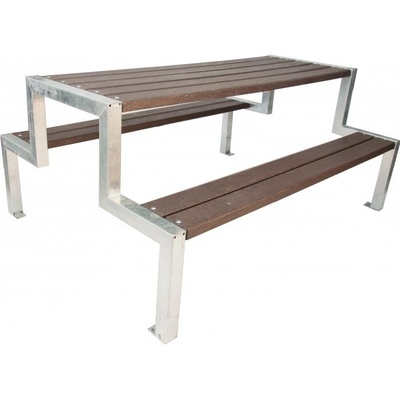 HTI Zahradní set Alba s plastem KA-P1028 1500 mm, klasické ukotvení (šrouby), černá komaxit