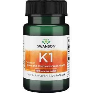 Swanson Vitamin K1, 100 mcg, 100 таблетки, Swanson (SW994)