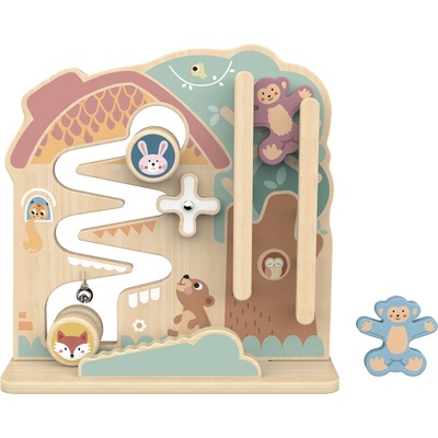Tooky Toy Дървена игра с топче 2в1 tk397n