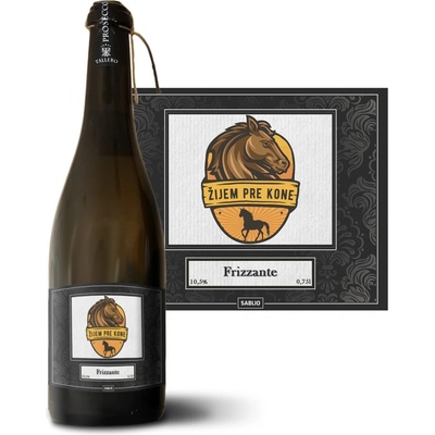 Sablio Žijem pre kone Prosecco biele suché šumivé víno 10,5 % 0,75 l (holá fľaša)