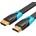 Vention Плосък HDMI кабел Vention VAA-B02-L075, 0.75m, черен (VAA-B02-L075)