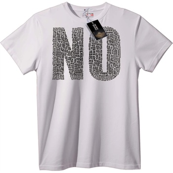 NOONEBRAND Тениска НЕ ДА - 3XL, Black
