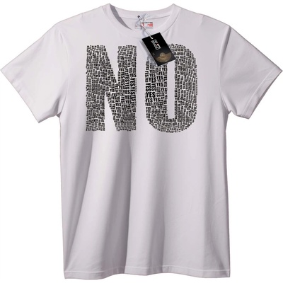 NOONEBRAND Тениска НЕ ДА - 3XL, Black