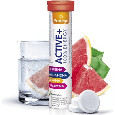 Protego Active + 100% Energy 20 šumivých tabliet