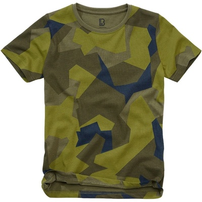 Brandit dětské tričko s krátkým rukávem swedish camo