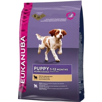 EUKANUBA Puppy & Junior rich in Lamb & Rice 12 kg
