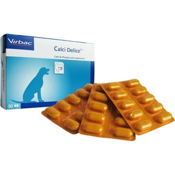 Virbac calci delice Калций Делис калциево-фосфорни таблетки 30 броя, 3 блистера
