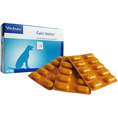 Virbac calci delice Калций Делис калциево-фосфорни таблетки 30 броя, 3 блистера