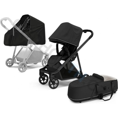 Thule Thule Shine Black on Black 2023 + vanička + ochrana proti slnku/dažďu