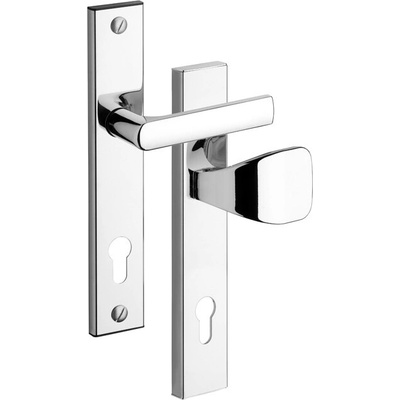 ROSTEX bezpečnostné kovanie 802 Povrch: IN - nerez, Rozteč: 90 mm, Prevedenie: kľučka - madlo
