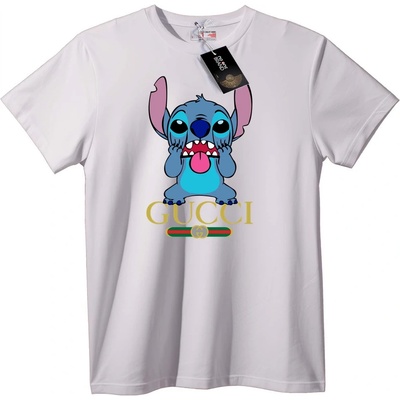 NOONEBRAND Тениска Stitch Gucci лого - 2XL, Black