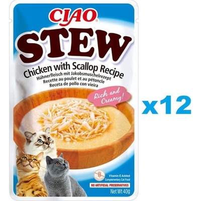 Ciao Stew Chicken with Scallop 12 x 40 g