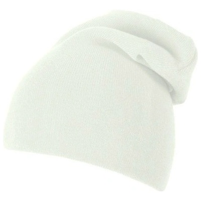 Roly Seamless čepice zimní prodloužená bílá