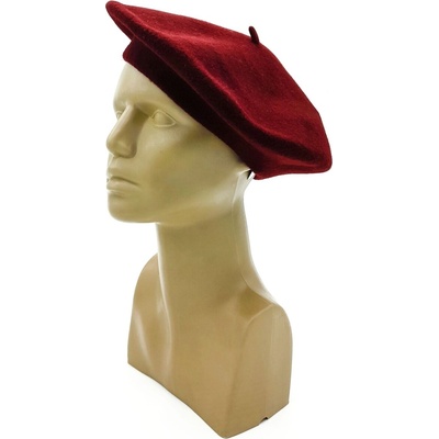 Dámský baret 366640 vínový Karpet