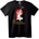 NOONEBRAND Тениска със зайче и сърце - XS, Black