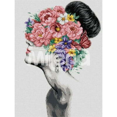 Milena Style Елегантност - гоблен със схема конци dmc 1: 4