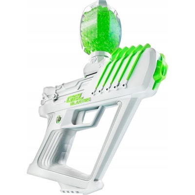 Pištoľ Gel Blaster biela, dostrel 30 m, režimy jednotlivé/plne automatické