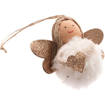 Dakls Текстилна Коледна украса 8 cm Angel - Dakls (FC371)