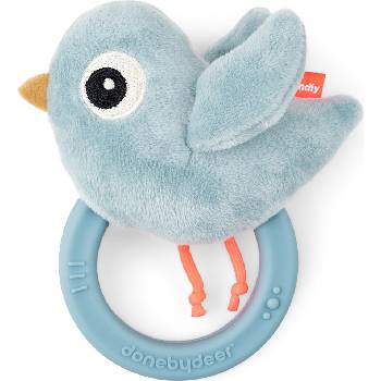 Done by deer Дрънкалка с гризалка Birdee синя (4333912)