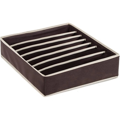 SPRINGOS Organizér do zásuvky 7-dílný 30 x 30 x 10 cm hnědý