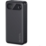 USAMS PB80 аварийно зарядно устройство с 2 USB + Type-C, 20000mAh, бързо зарядно с PD, ЧЕРНО 20KCD25101 (20KCD25101)