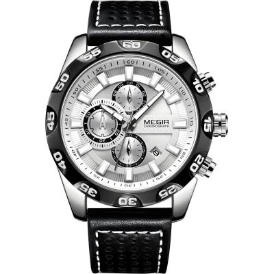MEGIR Часовници megir lu-38539 - Черен / Сребърен kp38539 (lu-38539)