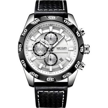 MEGIR Часовници megir lu-38539 - Черен / Сребърен kp38539 (lu-38539)