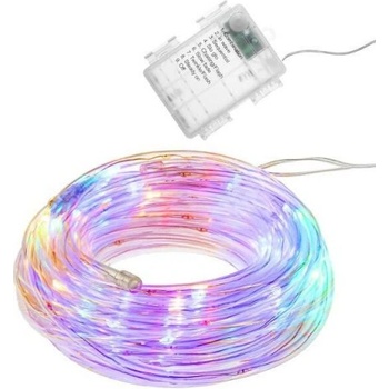 SPRINGOS LED svetelná hadica 5m 50LED 8 funkcií 3xAA IP44 multicolor
