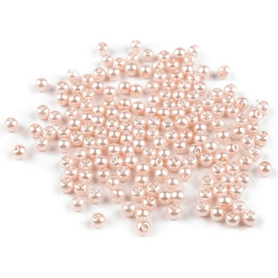 Skleněné voskové perly Ø4 mm Balení: 50 g, Varianta: 03B růžová nejsv.