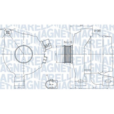Generátor MAGNETI MARELLI 063732001010