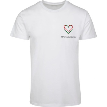 Mister Tee Тениска Merchcode Football - Hungaria T-shirt white XXLUB-MP0008610-00220 - Тъмносив, размер 4XL