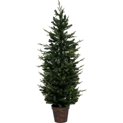 Fééric Lights and Christmas Umělý vánoční stromeček v cementovém květináči 150 cm zelená – Zboží Mobilmania