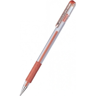 Ролер Pentel Hybrid METAL K118M, дебелина на писане 0.8mm, цвят на писане злато