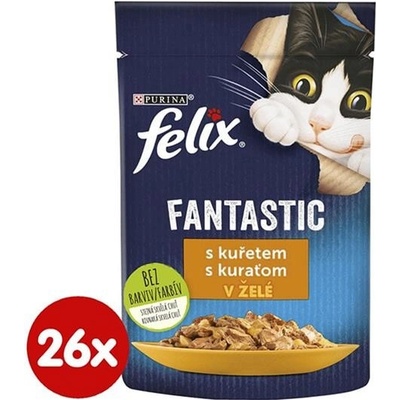 Felix Fantastic kuře jelly 26 x 85 g