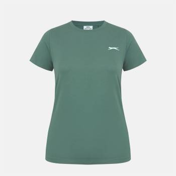 Slazenger Дамска тениска с къс ръкав Slazenger Crew Neck Tee Womens - Khaki