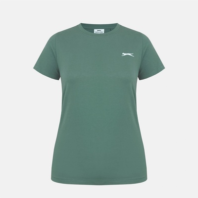 Slazenger Дамска тениска с къс ръкав Slazenger Crew Neck Tee Womens - Khaki