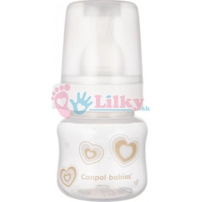 Canpol babies fľaša sa širokým hrdlom Newborn Baby beige 60 ml