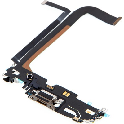 AppleMix Napájací a dátový konektor s flex káblom + mikrofóny pre Apple iPhone 13 Pro Max - zlatý - kvalita A+