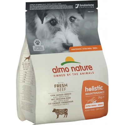 Almo Nature Holistic Maintenance XS-S s čerstvým hovädzím 2 kg