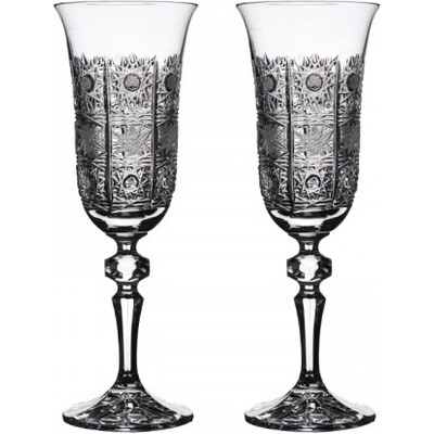 Pb Crystal Přátelská souprava na šampaňské flétny 150 ml