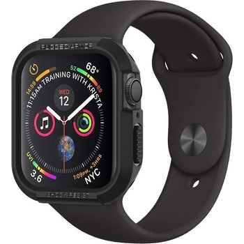 Spigen Удароустойчив кейс за Apple Watch 4/5/6/7/8/9/SE (40/41 mm) от Spigen Rugged Armor - Черен (8809613760460)