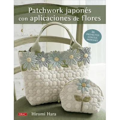 Patchwork japonés con aplicaciones de flores