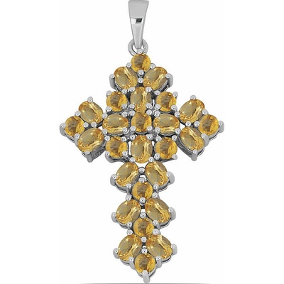 Nefertitis Přívěsek stříbrný s broušenými citríny 046600 CT NF37494