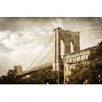 DIMEX ART Флизелинов фототапет бруклински мост във винтидж стил 375 x 250 см