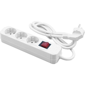 MediaRange Разклонител MediaRange MRCS205, 3 гнезда, защита от децата, 1.4m, бял (MRCS205)