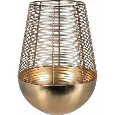 Home Styling Collection Zlatá lucerna na čajovou svíčku, kovová, 32 cm