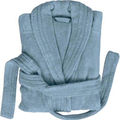 SCANquilt župan MODAL SOFT 25218 šedomodrá župan