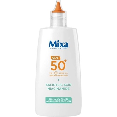 Mixa Слънцезащитен флуид за лице Anti-Imperfection, SPF50+, 40 ml