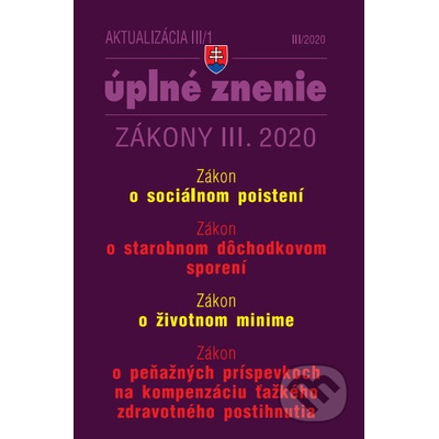 Aktualizácia III/1 - 13. dôchodok, Sociálne poistenie, Dôchodkové sporenie - Poradca s.r.o.